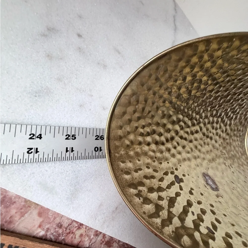 intage hammered brass basket, potentially made in Holland by Nijhof Zevenaar